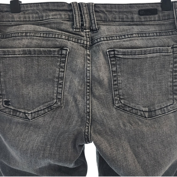 KUT Catherine Boyfriend Jeans 4 Black Wash Straight - Picture 7 of 10